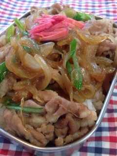 お弁当に大盛り一人前の豚丼-レシピのメイン写真