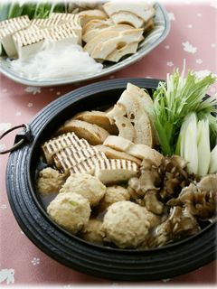 ビミサンで、鶏団子のすき焼き風鍋-レシピのメイン写真