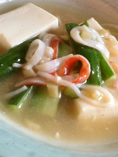 カニカマときゅうりの温かあんかけ豆腐-レシピのメイン写真