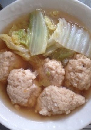 生姜の効いた鶏団子のあったかスープ-レシピのメイン写真