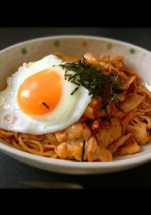 豚キムチパスタ♡-レシピのメイン写真