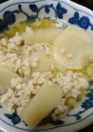 蕪の鶏そぼろ餡(さらっと)-レシピのメイン写真