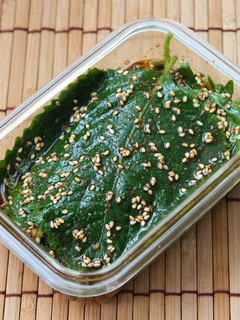 簡単☆ご飯によく合うエゴマの葉の醤油漬け-レシピのメイン写真