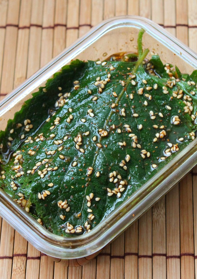 簡単☆ご飯によく合うエゴマの葉の醤油漬け-レシピのメイン写真