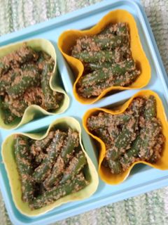 いんげんの胡麻和え 冷凍保存可-レシピのメイン写真