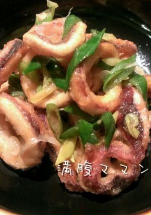 揚げイカのこってりネギ味噌マヨ和え-レシピのメイン写真