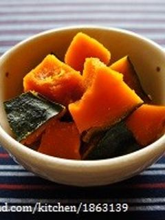 レンジで簡単♪かぼちゃの煮物-レシピのメイン写真