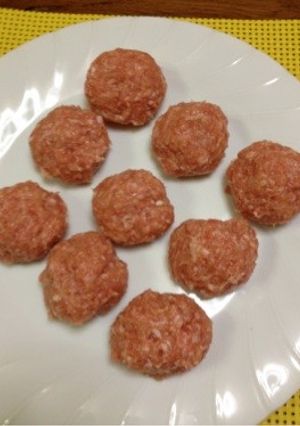 我が家の鶏つくね種☆鶏挽肉・豚挽肉で。-レシピのメイン写真