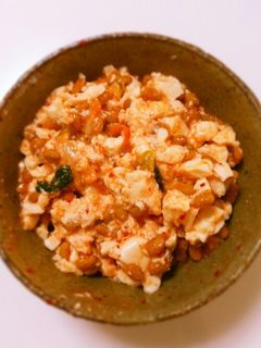豆腐・納豆・キムチのねばとろ和え-レシピのメイン写真
