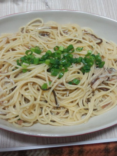 きのことしらすの梅パスタ-レシピのメイン写真