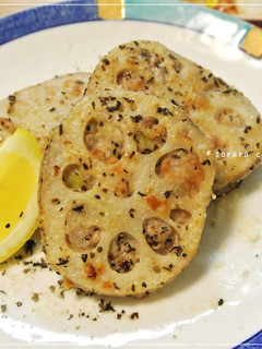 ワインに合う!レンコンのはさみ焼き★-レシピのメイン写真