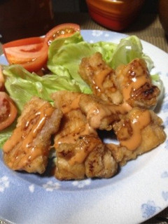 【簡単】鶏ムネ肉のヘルシーナゲット風♪-レシピのメイン写真