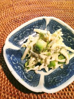 鶏ささみとアボカドのわさび和え-レシピのメイン写真