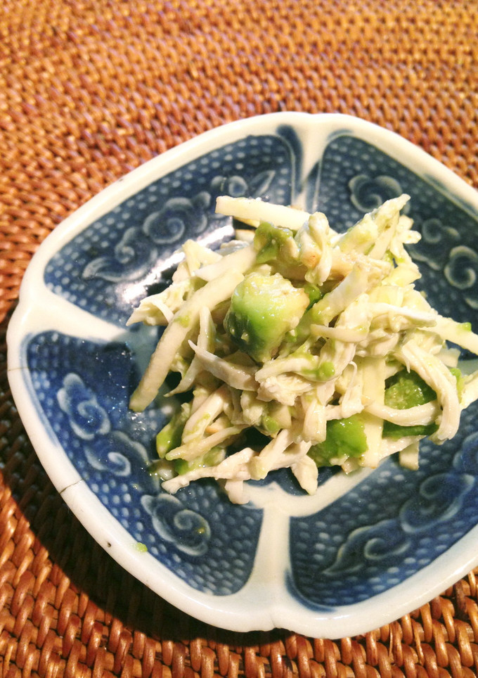 鶏ささみとアボカドのわさび和え-レシピのメイン写真