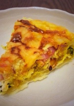 さつまいもとかぼちゃの秋色キッシュ-レシピのメイン写真