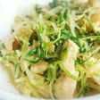 水菜とささみのごまポンマヨ和え