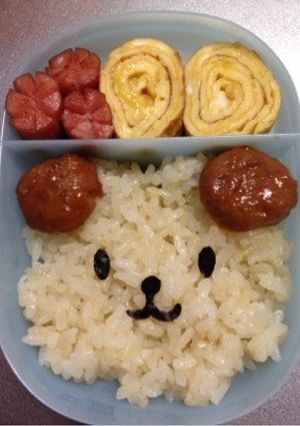 簡単!くまさん(?)のキャラ弁♪-レシピのメイン写真