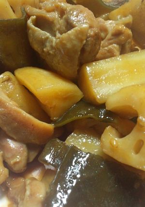 蓮根・ごぼう・鶏肉のしっかり簡単甘辛煮-レシピのメイン写真