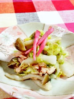 白菜とツナ・しめじの酢の物♪-レシピのメイン写真