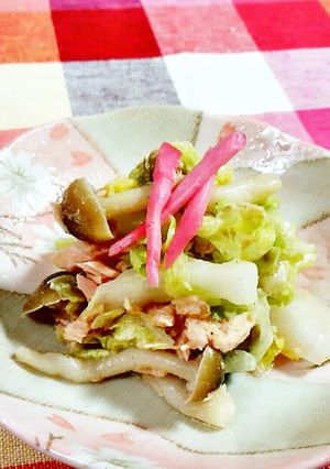 白菜とツナ・しめじの酢の物♪-レシピのメイン写真