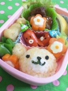 くまさんキャラ弁♡-レシピのメイン写真