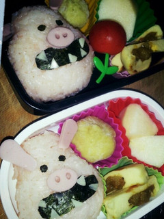 幼稚園弁当!羊のショーンの友達のブタ★-レシピのメイン写真