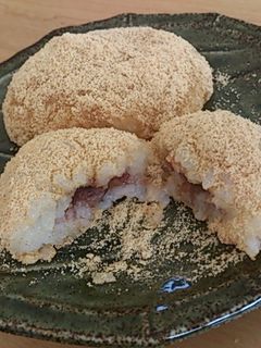 あずき缶で簡単!あずき包みのきな粉おはぎ-レシピのメイン写真