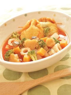 たっぷり野菜のおでん風トマトスープ-レシピのメイン写真