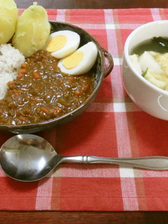 カレールーとひき肉とみじん切り野菜カレー-レシピのメイン写真