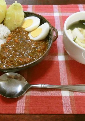 カレールーとひき肉とみじん切り野菜カレー-レシピのメイン写真
