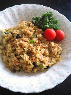 黒にんにく入りカレーチャーハン-レシピのメイン写真