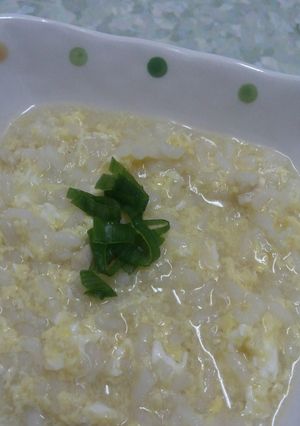 風邪の子供に 生姜たっぷりうちの鶏雑炊-レシピのメイン写真