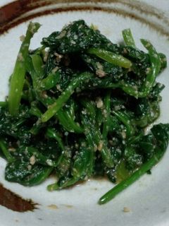 しっかり味☆ほうれん草の胡麻和え-レシピのメイン写真