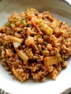 納豆キムチチャーハン-レシピのメイン写真