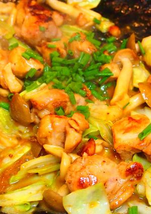 鶏肉とキャベツの味噌ダレ炒め-レシピのメイン写真