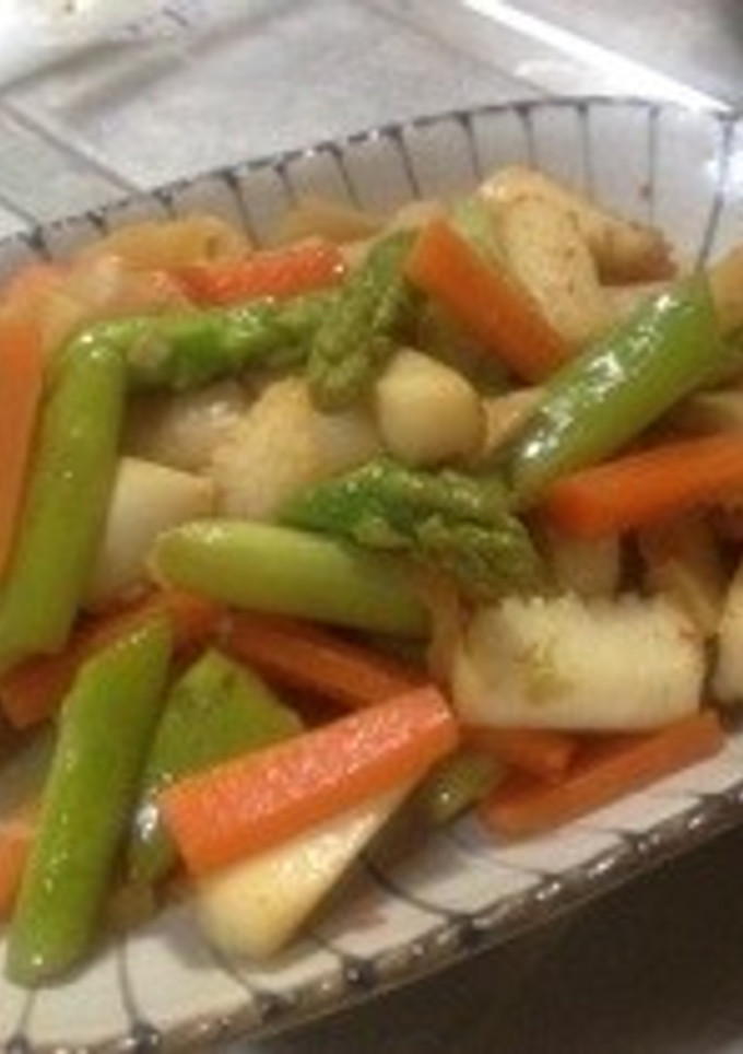 彩野菜とイカ炒め-レシピのメイン写真