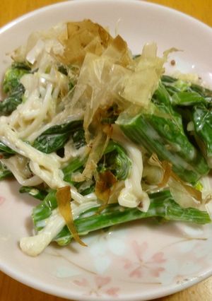 えのきだけとアスパラ菜のマヨネーズ和え-レシピのメイン写真
