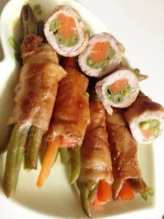 簡単!お弁当に豚肉野菜巻き☆-レシピのメイン写真