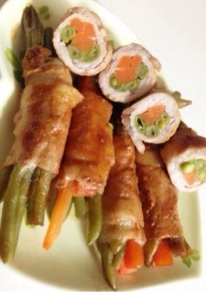 簡単！お弁当に豚肉野菜巻き☆-レシピのメイン写真