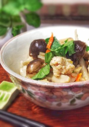 市販の鶏団子で炊き込みご飯-レシピのメイン写真