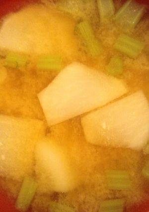 昔おばあちゃんが作ったカブの味噌汁-レシピのメイン写真