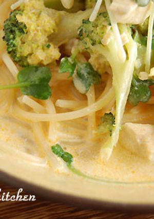 カレークリームスパゲッティ-レシピのメイン写真