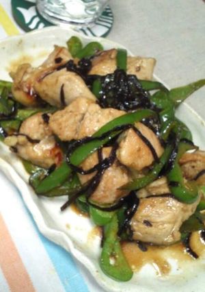 鶏ピーマン塩こんぶ-レシピのメイン写真