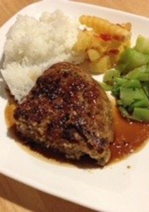 隊長の豪快和風ハンバーグ-レシピのメイン写真