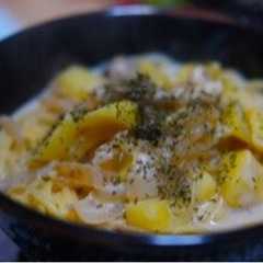 【簡単•ヘルシー】味噌豆乳クリームパスタ-レシピのメイン写真