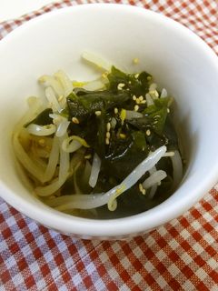 いつもの常備菜 もやしとわかめのナムル-レシピのメイン写真