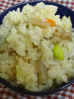 レンコンとホタテの中華風炊き込みご飯-レシピのメイン写真
