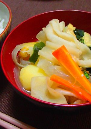 地元農家おすすめ。かんぴょうの絶品味噌汁-レシピのメイン写真