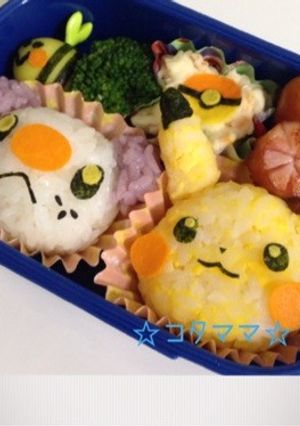 ピカチュウ☆ミジュマル弁当-レシピのメイン写真