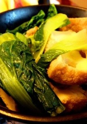 青梗菜と厚揚げの煮物-レシピのメイン写真